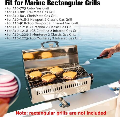 Boat Grill Mount Compatible for Rectangular Grill,Rod Holder Mount,for Boat Cutting Board/Bait Cutting Board/Fillet Table in Kuwait