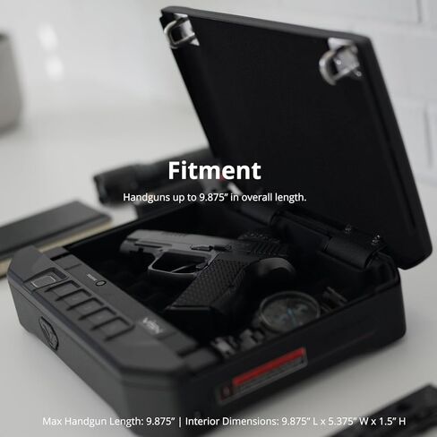VAULTEK 10 Series Sub-Compact الوصول السريع الآمن البيومتري مع تنبيهات ViSN المباشرة، البناء القوي، الفتح التلقائي، وحماية ضد السرقة in Kuwait