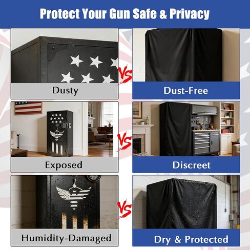 Dustproof Gun Safe Cover, Dustproof Waterproof Cover for 22"W×20"D×56"H Tall Cabinet for Winchester 20-Gun, Fits Browning Sporter SP20, Fits Stack-On 18-22 Gun in Kuwait