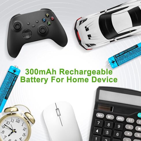 بطارية 300 مللي أمبير BK-30AAABU AAA قابلة لإعادة الشحن 1.2 فولت لهاتف باناسونيك اللاسلكي Ni-MH استبدال بطاريات AAA لأجهزة التحكم عن بعد والإلكترونيات، 4 عبوات in Kuwait