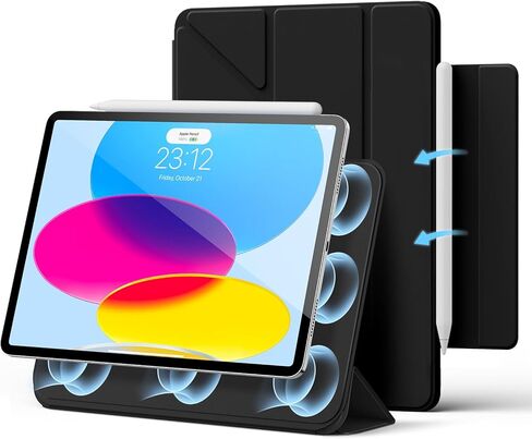 for iPad (A16) 11th/10th Generation Case with Keyboard – Magic-Style Magnetic – Floating Cantilever Stand -7 Color Backlit - Multi-Touch Trackpad Keyboard Case for iPad 11 inch 2025&10th Gen 10.9 inch in Saudi Arabia