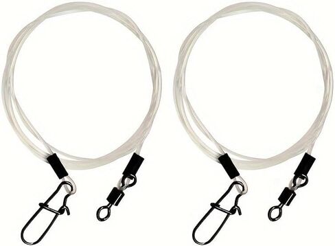 Heavy-Duty Fluorocarbon Fishing Line with Rolling Swivel High-Strength Carbon Fiber Line for Saltwater/Freshwater, Fishing Rods in Saudi Arabia
