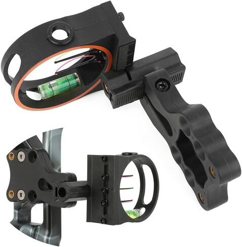 Compound Bow Sight 3 Pin Aim 0.029" Optical Fiber Adjustment Aluminum Alloy for Right Hand Archery Practice Training Shooting in Saudi Arabia