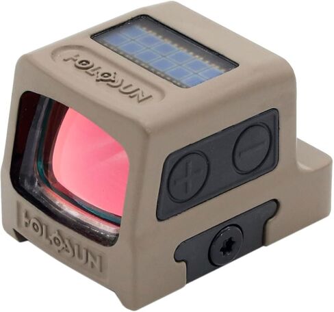 HOLOSUN Green Multi-Reticle Reflex Sight, Titanium Enclosed, FDE, Solar Failsafe, Shake Awake, 12 Brightness Settings (HE509T-GR-X2-FDE) in Saudi Arabia