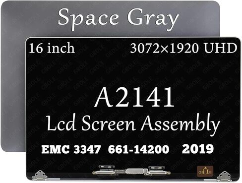 A2141 Screen Replacement for MacBook Pro Retina A2141 EMC 3347 661-14200 2019 Full LCD Screen Display Assembly Space Grey in Saudi Arabia