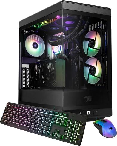 كمبيوتر مكتبي iBUYPOWER Y40 للألعاب Intel Core Ultra 7 265F CPU، NVIDIA RTX 5070 12GB GPU، 32GB DDR5 Non-RGB 5200MHz RAM، 1TB NVMe SSD، Windows 11 Home، لوحة مفاتيح وماوس Gamer-Y40BI7N5701 in Saudi Arabia
