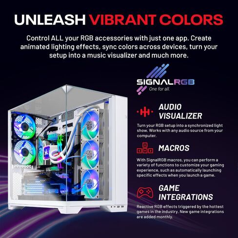 Skytech Gaming O11 Vision Gaming PC، AMD Ryzen 7 9700X 3.8 جيجا هرتز، AMD RX 9070XT 16 جيجا بايت VRAM، 1 تيرابايت Gen4 NVMe SSD، 32 جيجا بايت DDR5 RAM 6000، 850 واط Gold ATX 3 PSU، 360 ARGB AIO، WI-FI 5، Windows 11، سطح المكتب in Saudi Arabia