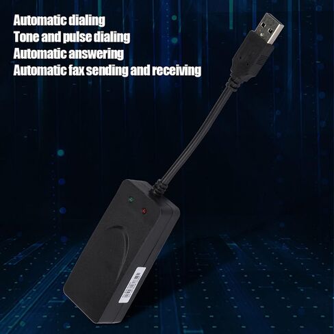 Dioche 56K Dial UFax Modem Dual Port USB2.0 56K External Modem Driver for 10/8/7/ - Plug and Play, High-Speed DataFax, Automatic SendingReceiving in Saudi Arabia