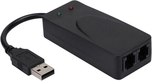 Dioche 56K Dial UFax Modem Dual Port USB2.0 56K External Modem Driver for 10/8/7/ - Plug and Play, High-Speed DataFax, Automatic SendingReceiving in Saudi Arabia