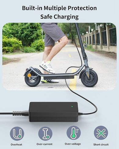 VHBW Charger for AovoPro Electric Scooter – ES80 / 365GO / AP07 / S3 / ES40 Scooter Power Adapter, 42V Charger for AovoPro Scooter in Saudi Arabia
