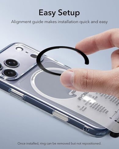 Magnetic Wallet 1pcs, 5-Card Holder With RFID Blocking, Magnetic Sticker Included, Slim Magntic Wallet for iPhone 17/16/15/14/13/12 Series and Selected Samsung Devices, Not for 13/12 Mini, Black in Saudi Arabia