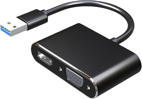 محول Mjaie USB3.0 إلى HDTV VGA للشاشات مع محول شاشة مزدوج بسرعة 5 جيجابت في الثانية ودقة 1080 بكسل للتوصيل والتشغيل in Kuwait