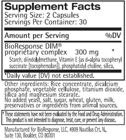 BioResponse DIM 150-150 مجم × 60 كبسولة in Saudi Arabia