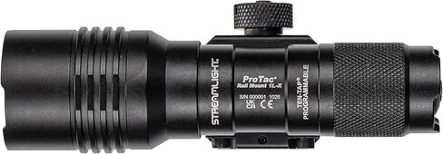 Streamlight 89026 ProTac Rail Mount 1L-X 500-Lumen 18,000-Candela Rechargeable Capable Weapon Light with Non-Rechargeable Batteries, Picatinny and M-LOK Compatible, Black in Saudi Arabia