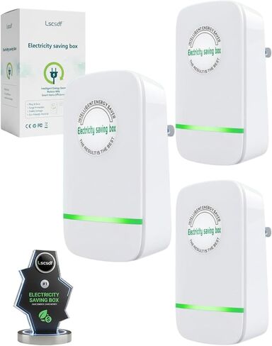 Power Plug Pro Electricity Saving Box, 2026 New Power Factor Saver Plug in, Energy Savings Device with Voltage Optimization, Automatic Stable Voltage Regulator for Home Office (Style B-2PCS) in Kuwait