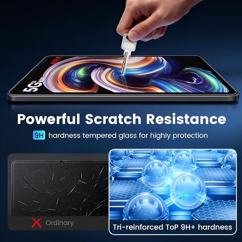 قطعتان من واقي الشاشة لجهاز Evermyth Tablet 10 بوصة KB1001/KB1004/KB1001L/KB1004L، زجاج مقسى بصلابة 9H، مقاوم للخدش، واقي شاشة عالي الدقة، متوافق مع جهاز Evermyth Tablet 10 بوصة in Kuwait