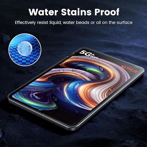 قطعتان من واقي الشاشة لجهاز Evermyth Tablet 10 بوصة KB1001/KB1004/KB1001L/KB1004L، زجاج مقسى بصلابة 9H، مقاوم للخدش، واقي شاشة عالي الدقة، متوافق مع جهاز Evermyth Tablet 10 بوصة in Kuwait