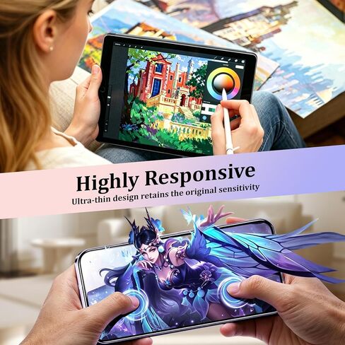 4 Pack Cut to Fit Screen Protector 295x210mm, Universal Trimmable Display Protective Transparent Soft Film, PET Customizable Cuttable Screen Protector for Phone Tablet GPS Watch Game Console in Saudi Arabia