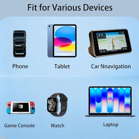 4 Pack Cut to Fit Screen Protector 295x210mm, Universal Trimmable Display Protective Transparent Soft Film, PET Customizable Cuttable Screen Protector for Phone Tablet GPS Watch Game Console in Saudi Arabia
