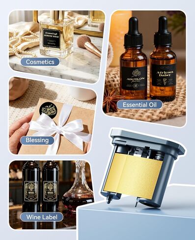 NIIMBOT Compatible Labeling Ribbon, Replacement Refill Tapes, Only for M2 Thermal Transfer Label Printer, Clear Printing Long Storage Time, 24 Meters, Color Golden in Saudi Arabia