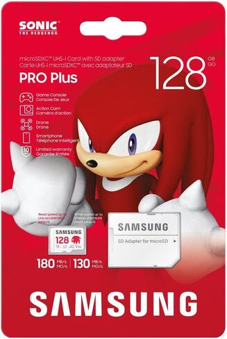 Samsung Memory MB-MD1T0SA Sonic Pro Plus MicroSD Card للحصول على وحدة التحكم في الألعاب ، كاميرا الحركة والطائرات بدون طيار 1 تيرابايت ، UHS-I U3 ، حتى 180 ميجابايت/ثانية in Saudi Arabia