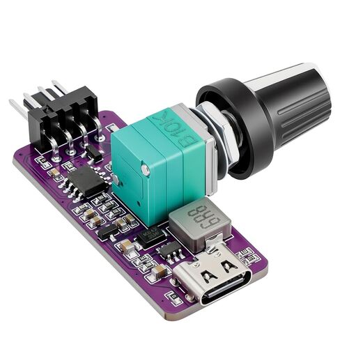 OwlTree DIY Type C 5V to 12V 4 Pin PWM Fan Speed Adapter Controller Supported PC Cooling Fan, Max 12V 8W Output in Saudi Arabia