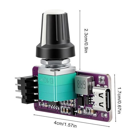 OwlTree DIY Type C 5V to 12V 4 Pin PWM Fan Speed Adapter Controller Supported PC Cooling Fan, Max 12V 8W Output in Saudi Arabia