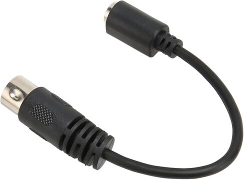 Banapoy DIN 5 Pin Male إلى Mini DIN 6 Pin Female، سلك كابل محول محول لوحة المفاتيح، سلك ماوس لوحة المفاتيح لجهاز PS2، 5.9 بوصة in Kuwait