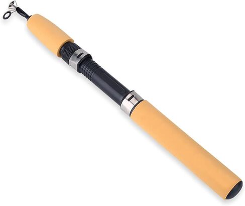 SUNGOOYUE Ice Winter Fishing Rod, Glass Fiber Retractable Mini Fishing Pole Tackle for Winter Ice in Saudi Arabia