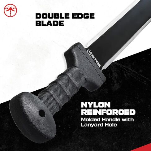 Sheffield STAK 11805 Meridius Sword، سيف تكتيكي 25 بوصة للصيد، حشوات تخزين، هدايا للرجال، تنظيف الفرشاة، منجل تكتيكي 18 بوصة شفرة مزدوجة الحافة، غمد متضمن in Kuwait