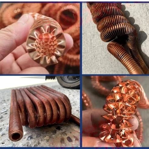 T2 Copper Heat Dissipation Fins 1M Length Inner Diameter 0.24"-1.26" Fin H0.24 for Heating Tubes 18mm=0.71" Fin H6mm/0.24" in Saudi Arabia
