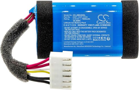 Cameron Sino Battery for JBL Charge Essential 2 PN:JBL GSP-1S3P-CH40 7800mAh / 28.08Wh in Saudi Arabia
