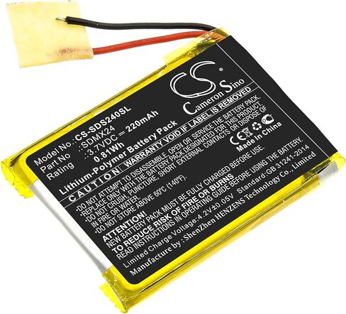 Replacement Battery for SD Sansa Clip Sport SDMX24 (220mAh) in Saudi Arabia
