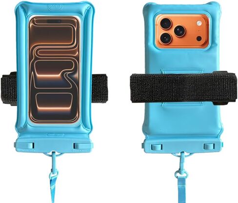 Floating Waterproof Phone Pouch,Dry Bag for Phone,Universal Waterproof Phone Case for iPhone 17 16 15 14 13 12 11 Pro Max, Essentials for Beach, Diving, Water-Sports -2packs (Black) in Saudi Arabia