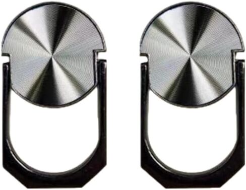 Laptop Invisible Metal Bracket Holder 2pcs Foldable Adjustable Portable Heat Dissipation Stand for Desk Work and Travel, Black, 2pcs in Saudi Arabia