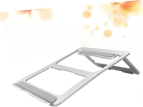 Uonlytech Portable Aluminum Alloy Laptop Stand Foldable Lightweight Cooling Bracket with Non Slip Pads for Desk Use Compatible Notebooks in Saudi Arabia
