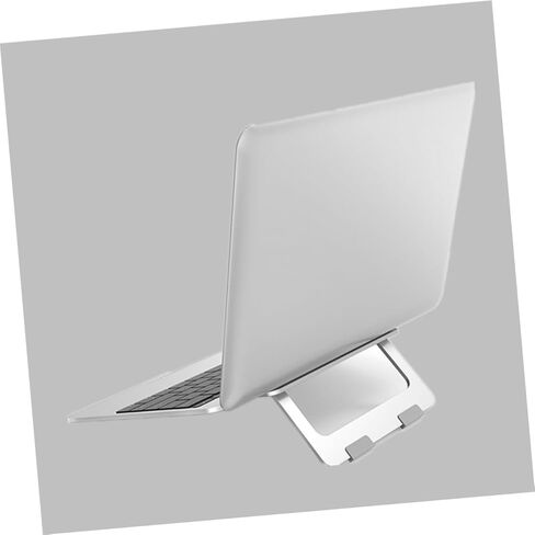 Uonlytech Portable Aluminum Alloy Laptop Stand Foldable Lightweight Cooling Bracket with Non Slip Pads for Desk Use Compatible Notebooks in Saudi Arabia