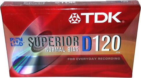 TDK Superior Normal Bias D120 IEC I / Type I For Everyday Recording Audio Cassette Tapes - 4 Pack in Saudi Arabia