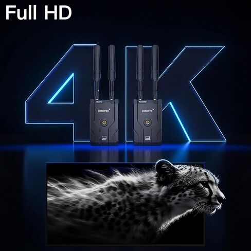 جهاز إرسال واستقبال HDMI لاسلكي 1TX إلى 2RX، 5 جيجا هرتز 1640 قدم/500 متر، 1080P@60 هرتز التوصيل والتشغيل، سبائك الألومنيوم، موزع HDMI لاسلكي للتلفزيون/كاميرا DSLR/جهاز العرض/الكمبيوتر المحمول/الكمبيوتر الشخصي in Kuwait