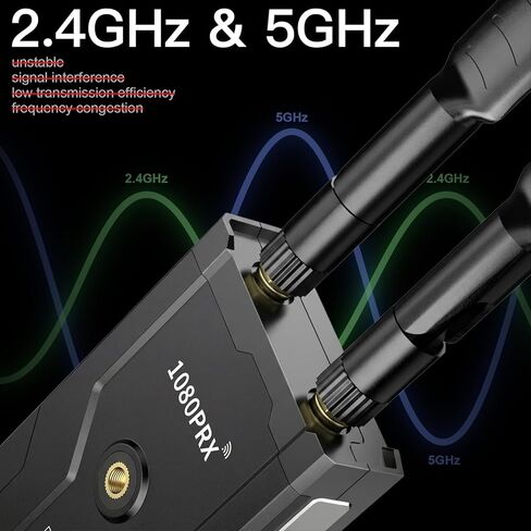 جهاز إرسال واستقبال HDMI لاسلكي 1TX إلى 2RX، 5 جيجا هرتز 1640 قدم/500 متر، 1080P@60 هرتز التوصيل والتشغيل، سبائك الألومنيوم، موزع HDMI لاسلكي للتلفزيون/كاميرا DSLR/جهاز العرض/الكمبيوتر المحمول/الكمبيوتر الشخصي in Kuwait