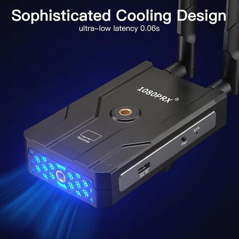 جهاز إرسال واستقبال HDMI لاسلكي 1TX إلى 2RX، 5 جيجا هرتز 1640 قدم/500 متر، 1080P@60 هرتز التوصيل والتشغيل، سبائك الألومنيوم، موزع HDMI لاسلكي للتلفزيون/كاميرا DSLR/جهاز العرض/الكمبيوتر المحمول/الكمبيوتر الشخصي in Kuwait