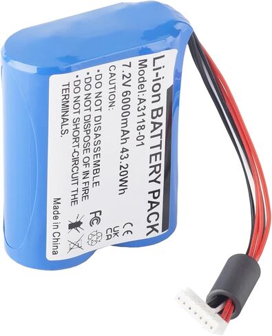 7.2 فولت 6000 مللي أمبير بطارية ليثيوم أيون قابلة للشحن ل Soundcore Anker Motion Boom مقاوم للماء سمّاعات بلوتوث A3118 in Kuwait