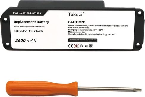Replacement Battery for Bose Soundlink Mini Wireless Bluetooth Speaker fits Part Number 063404 063287 7.4V 2600mAh in Saudi Arabia