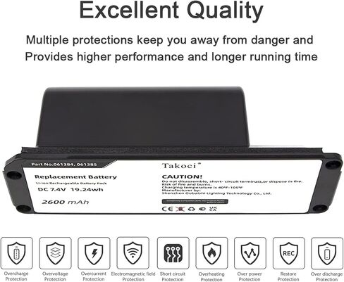 Replacement Battery for Bose Soundlink Mini Wireless Bluetooth Speaker fits Part Number 063404 063287 7.4V 2600mAh in Saudi Arabia