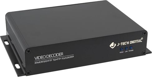 J-Tech Digital HDMI Video Decoder 4K 30Hz Input 1080P Output H.264 H.265 IPTV Network Video Decoder with USB Playback, Supports RTMPS, RTMP, RTSP, HLS, SRT, UDP Protocols [JTECH-D1MINI] in Saudi Arabia