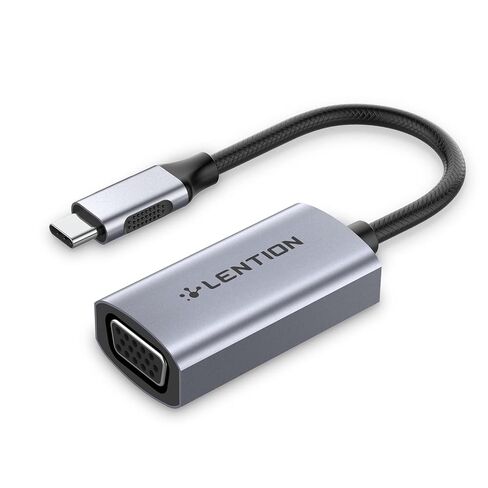 USB C to VGA Adapter,Type C to VGA Monitor Converter Compatible 2025-2016 for MacBook Pro 13/15/16,New iPad/Surface/Mac Air,Surface,iPad,Chromebook,Dell XPS,Phone,More (CU606,Gray) in Saudi Arabia