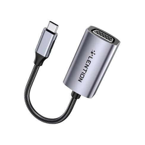 USB C to VGA Adapter,Type C to VGA Monitor Converter Compatible 2025-2016 for MacBook Pro 13/15/16,New iPad/Surface/Mac Air,Surface,iPad,Chromebook,Dell XPS,Phone,More (CU606,Gray) in Saudi Arabia