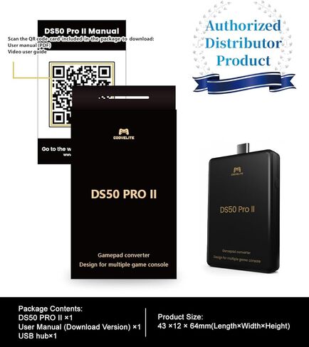 Besavior DS50 Pro 2 Converter Bluetooth Adapter Emulator for PS5/PS4/PS3/PC/Switch2/Switch Game - Compatible with PS5/PS4/Manba One/Elite2/Xbox Series S/Xbox Series X/Switch Pro Controller in Saudi Arabia