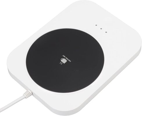أومابيتا جهاز تسخين المشروبات ذكي ثابت دافئ 55 درجة مئوية مزود طاقة USB كوب قهوة سخان كهربائي للمكتب 9 فولت أبيض للاستخدام المنزلي والمكتبي in Kuwait