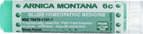 OLLOIS Arnica Montana 6c، دواء المعالجة المثلية العضوي الخالي من اللاكتوز، 80 حبة (عبوة من قطعة واحدة) in Saudi Arabia
